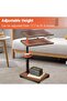 Smart C Table End Table Adjustable Height, 360°Swivel TV Tray Tables for Small Spaces, Couch Tables That Slide Under Sofa with Wheels Side Tables for Eating on Couch for Living Room Bedroom - 7