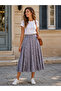 Valerie Chiffon Flared Lined Long Skirt Women's Lilac - 3