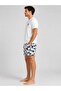 Men's Printed Shorts Cotton Summer Pajama Set - 2