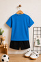 Black Printed Children's Set – T-Shirt & Shorts 2-Piece Combination |   Trendy Summer Set for Ages 1-12 - 2