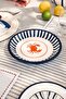 Crab Pattern Enamel Snack Plate, Appetizer Plate 18 × 2.5 cm
