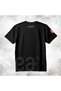 Gold Glitter Printed Ataturk 30 August - Printed Cotton Crew Neck T-Shirt Black-Black - 3