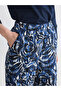 Vizyon New Season Elastic Waist Patterned Women's Capri Pants - 3