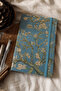 A5 Van Gogh Almond Blossoms Gold Gilded Hard Cover Lined Notebook - 2