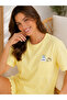 Mirano 9016 Women's Pajama Home Set with Short Sleeves and Shorts Cotton Duck Pattern - 3