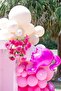 Pink Girl Head Shaped Foil Balloon - 3