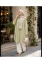 Women's Hidden Buttoned Shirt Collar Long Loose Islamic Clothing Summer Tunic