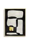 Abstract Modular Diptych Geometric Wall Art | Framed Canvas Print with Gold Foil Embossed | Luxury Modern Decor for Living Room, Bedroom, Office & Gift (Set of 2) - 4