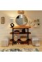 110cm Reception Table Console Table for Entryway Modern Home Sofa Coffee Table Entrance Table Dining Room Kitchen Bar Display Table for Hallway Living Room Bedroom - 5