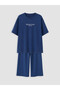 Indigo Printed Girls' Soft Touch Set