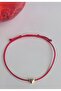 Hearted Red String Bracelet Adjustable Unisex Lucky Bracelet Minimal Handmade Bracelet