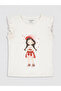 Original Oval Collar Printed Girls' Undershirt 2-Pack - 5