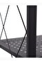 Kitchen Storage Rack, Heavy Duty Metal Shelving Unit on Rolling Cart, 3-Tier, Black - 5