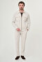 Textured Slim Fit Shirt Collar Seasonal Men's Coat Stone - 39668.26Y - 3