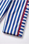 Girl's Blue Striped Stripe Detailed Trousers - 4