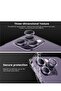 iPhone 14 Pro - iPhone 14 Pro Max Camera Lens Protector, 9H Tempered Glass Camera Cover Screen Protector Metal Individual Ring - 3