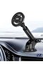 Magnetic Car Phone Holder – Telescopic Design with 360° Rotatable Suction Cup (Black) - 2