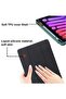 for New iPad Air 4th Gen 2020 Case, 10.9 Inch with Pencil Holder, Smart Trifold Stand, Auto Sleep/Wake, Black - 2