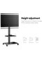 Mobile TV Stand Rolling Cart with Wheels for 32-60 inch LCD LED Flat Curved Screen, Swivel & Height Adjustable TT206002GB - 2