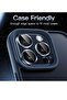Camera Lens Protector for iPhone 15 Pro/Pro Max, Full Coverage 9H Tempered Glass, Matte Metal, Blue - 6