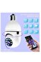 1Pcs Light Bulb Security Camera 2.4GHz & 5G WiFi Outdoor 1080P E27 360° Full Color Day/Night