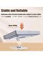 Tablet Stand Holder 360° Rotating Angle Adjustable Aluminum Alloy Foldable Tablet Mobile Bracket for Desktop Silver - 5