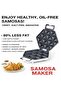 Electric Mini Samosa Maker 1400W, 24-Piece Non-Stick Plates, Cool Touch Handle, Low-Fat Cooking, Stainless Steel Design, Power & Ready Indicator Lights, Quick Homemade Snacks - 7