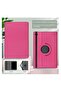 Case for Galaxy Tab A8 10.5" (SM-X200/X205/X207) - Auto Sleep/Wake 360° Rotating Folio Leather (Rose Red) - 2