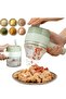 4 in 1 Portable Handheld Electric Vegetable Cutter Set, Wireless Food Processor