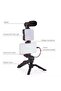 5-in-1 Vlogging Kit – LED Video Light, Condenser Microphone, Universal Smartphone Holder - 2