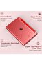 iPad 10.2 Case - Slim Translucent Hard PC Protective Smart Cover with Stand for iPad 9th/8th/7th Generation (Red) - 5