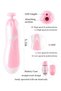 Baby Nail Trimmer Electric No Sharp Claws Hurt, Baby Nail File Kit Manicure Set,6 in 1 Safety Cutter Trimmer Clipper for Toes and Fingers Pink - 3