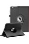 Black 360-Degree Rotating iPad Case with Auto Sleep/Wake – Fits iPad 9.7” (2018/2017), iPad Air 2 & iPad Air – Multi-Angle Stand and Protective Cover
