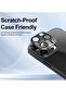Camera Lens Protector for iPhone 14 Pro/14 Pro Max, Alloy Metal, Tempered Glass (Black) - 3