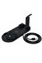 Multi-Function Charging Stand Compatible with iPhone, Android Micro USB & Type-C Phone Wireless 3 in 1 Rotatable Charging Dock - Black - 2