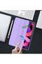 iPad Air 11 Inch Case M2 2024 – iPad Air 5th/4th Generation Case 2022/2020 10.9 Inch with Pencil Holder, Trifold Stand Smart Case – Purple, Stylish, Durable, Premium Protection for iPad - 4