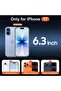 iPhone 17 6.3 Inch Clear Case with Tempered Glass Screen Protector and Camera Lens Guard - 2
