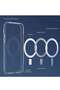 iPhone 12 Pro Clear Magnetic Cover | MagSafe Compatible | Hybrid Protective Clear Hard Back Case | Shockproof Silicone Frame | Transparent Case - 3