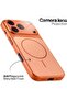 iPhone 17 Pro Case Magnetic Wireless Charging Compatible Matte Glass Slim Shockproof Cover - 5
