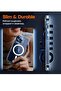 [5 in 1] Magnetic Case for iPhone 15 Pro Max [Military Grade Drop Protection], Transparent Slim Fit Designed for Magsafe Case-Clear - 6