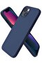 iPhone 14/13 Case with Screen Protector, Soft Flexible Silicone Gel Rubber Bumper, Navy