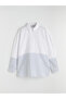 Striped Oversize Women's Shirt Tunic - 5