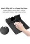 Wireless Charging Mouse Pad with Desk Organizer, 3-in-1 Tech Gift for Men, Black - 4