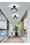 Square Hallway Light, Modern Mini LED Ceiling Light Fixtures, 3 Color Changeable Acrylic Metal Lamp - 6