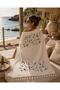 Peshtemal Beach Towel 100% Cotton Muslin Patterned with Tassels Lightweight and Quick-Drying Beach Towel - 2