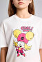 100% Cotton Super 1 Set Oversize Crew Neck Short Sleeve White T-Shirt for Girls H7950A826Hs - 3