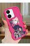 Vivo Y27S Compatible Case Camera Protector Red Silicone Couple Phone Case Girl Pattern