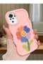 Redmi Note 10 4g Compatible Case Camera Protector Pink Silicone Couple Phone Case Floral Pattern