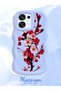 Oppo F31 5g Compatible Case Camera Protector Blue Silicone Couple Phone Case Floral Pattern - 2