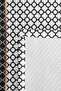 Geometric Black and White Single Pique Set - Modern Quilted Seasonal Bedspread 160X220 cm - 7
